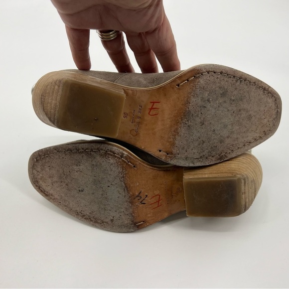 RAG & Bone Finlay Western Ankle Boots Booties Olive Green taupe size 36 - Picture 8 of 9